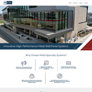 Metal Speciality Systems Website Thumbnail