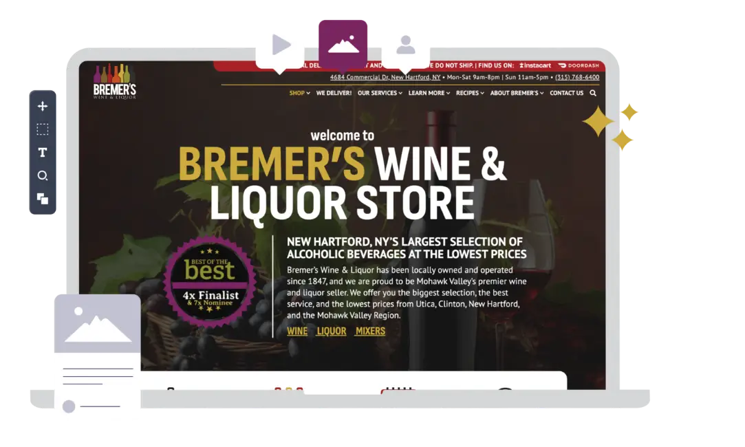 website mockup