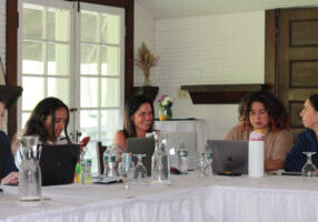 Team members at our company retreat.