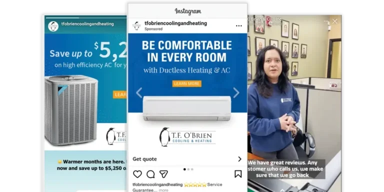 Client case study static examples.