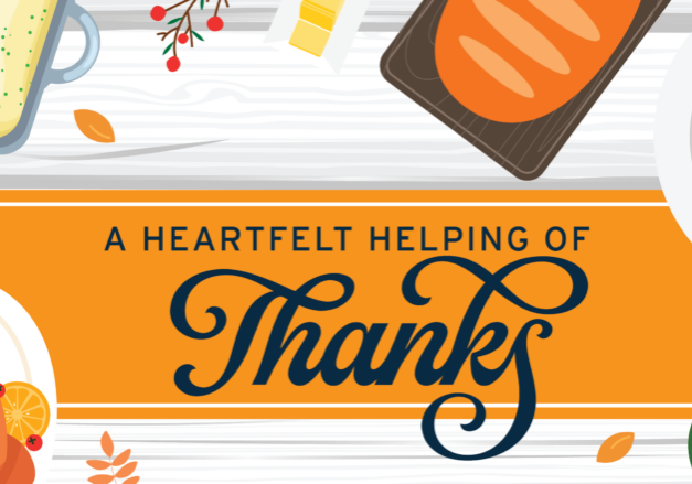 A heartfelt helping of Thanks.